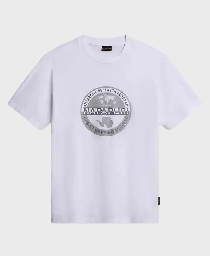 Napapijri S-Bollo Short Sleeve T-shirt Beyaz