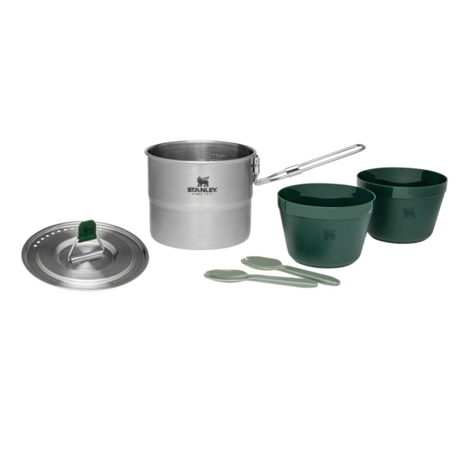 Stanley 1.0L Stainless Steel Cook Set For Two - 6 Parça Çelik Kamp Yemek Seti