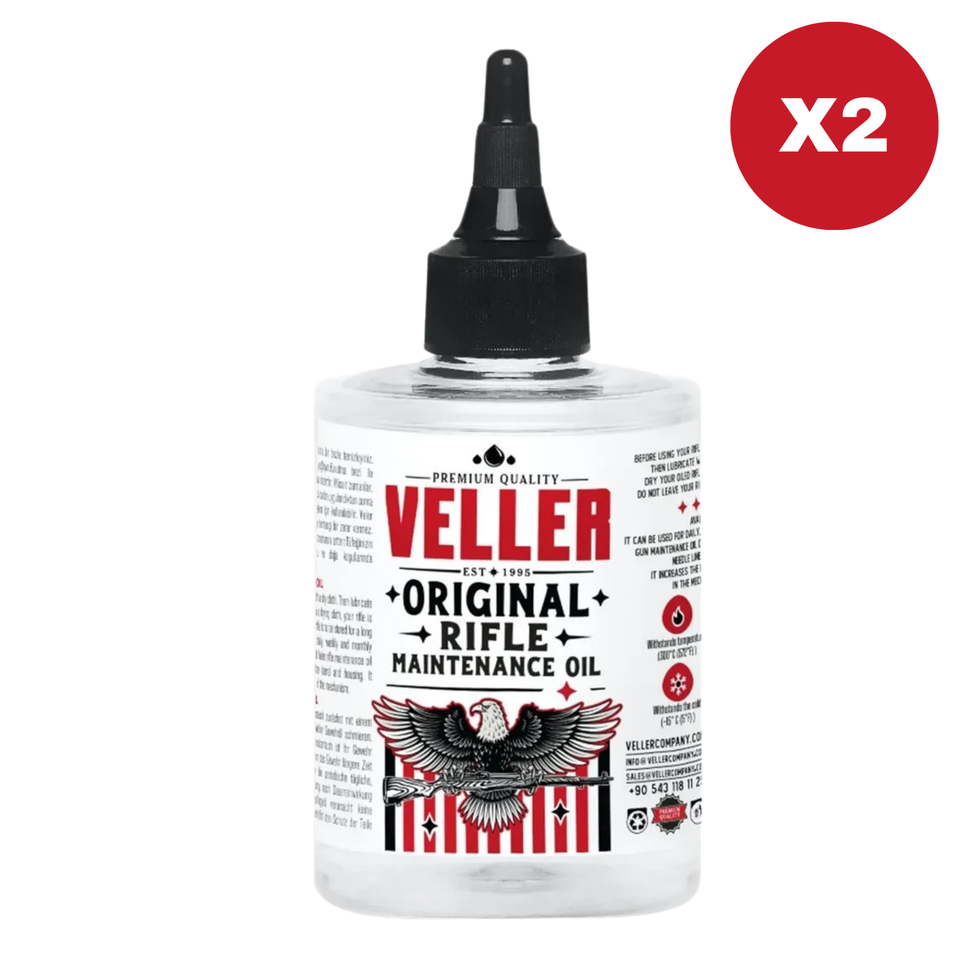 Veller Original Rifle Maintenance Oil 100ml X 2 li Paket