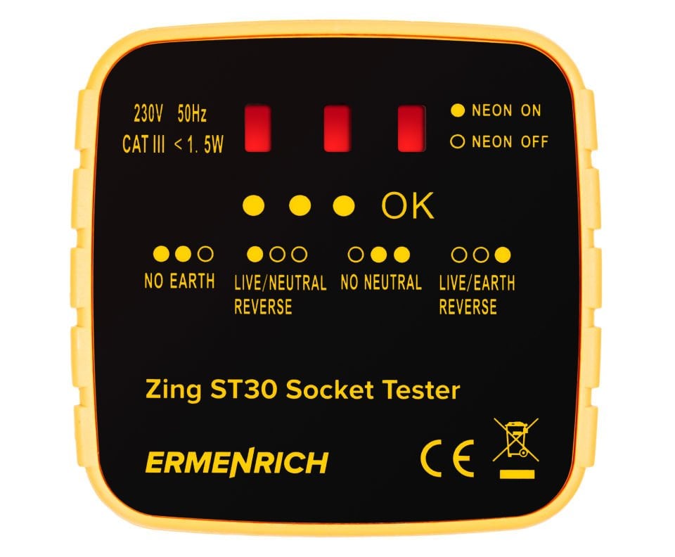 Ermenrich Zing ST30 Priz Test Cihazı