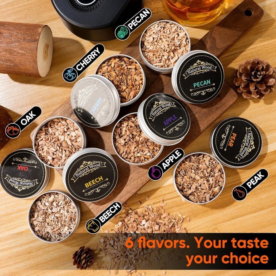 Wilderix Elektrikli Tütsü Makinesi – Premium Kokteyl & Viski Aroma Seti