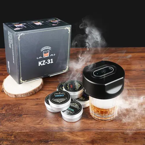 Wilderix Elektrikli Tütsü Makinesi – Premium Kokteyl & Viski Aroma Seti