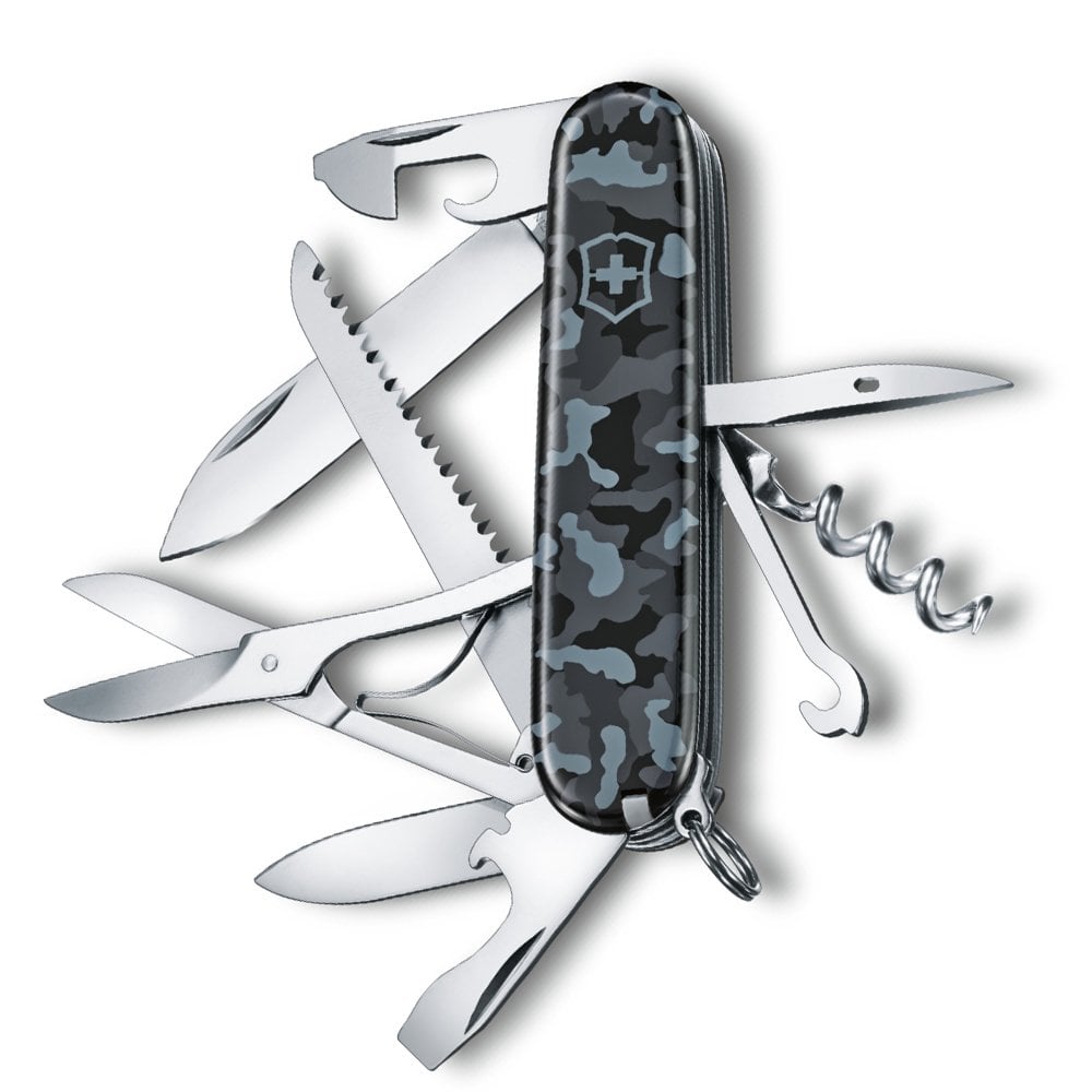Victorinox 1.3713.942 Huntsman 91mm Lacivert Kamuflaj Çakı