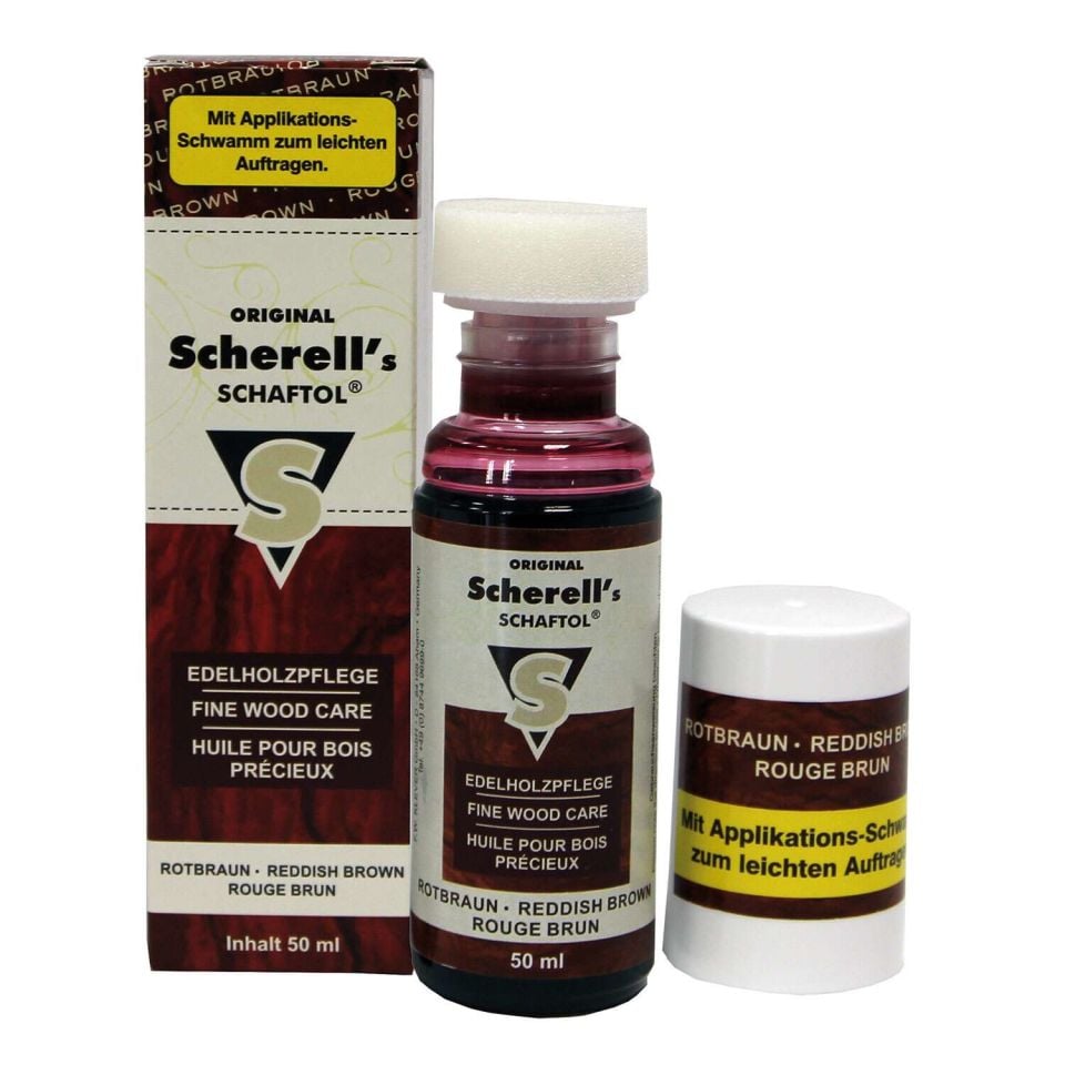 Ballistol Scherell's Şaftöl Reddish Brown Süngerli 50 ml Kızıl