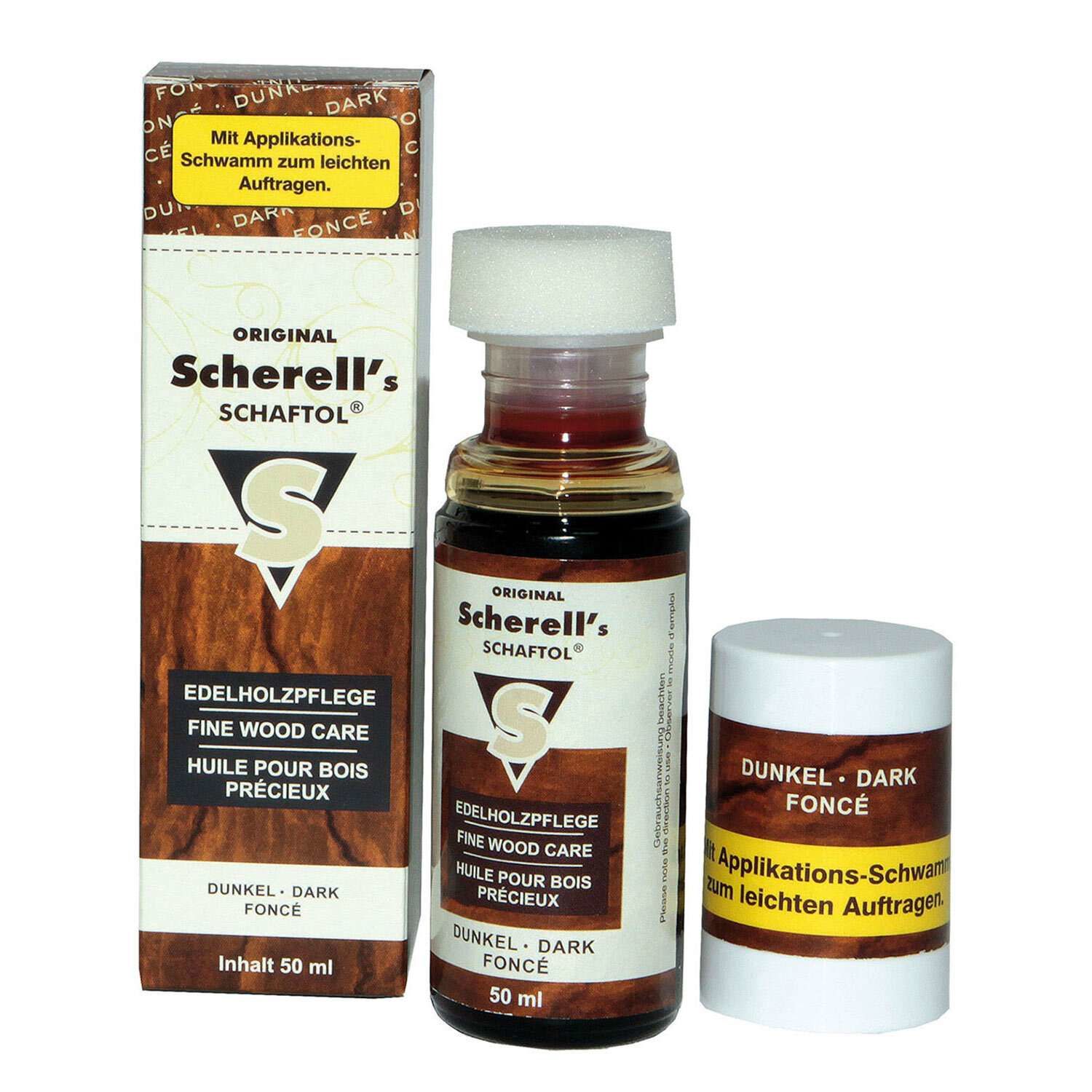 Ballistol Scherell's Şaftöl Extra Dark Süngerli 50 ml Koyu