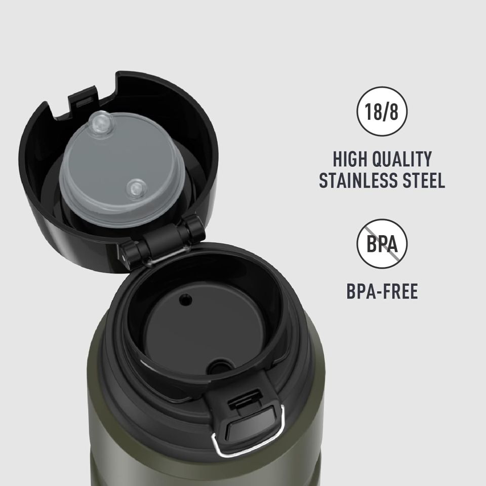 Thermos SK 4000 King Series 710 ml. Çelik Hand Mug Termos Haki