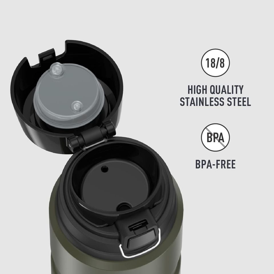 Thermos SK 4000 King Series 710 ml. Çelik Hand Mug Termos Haki