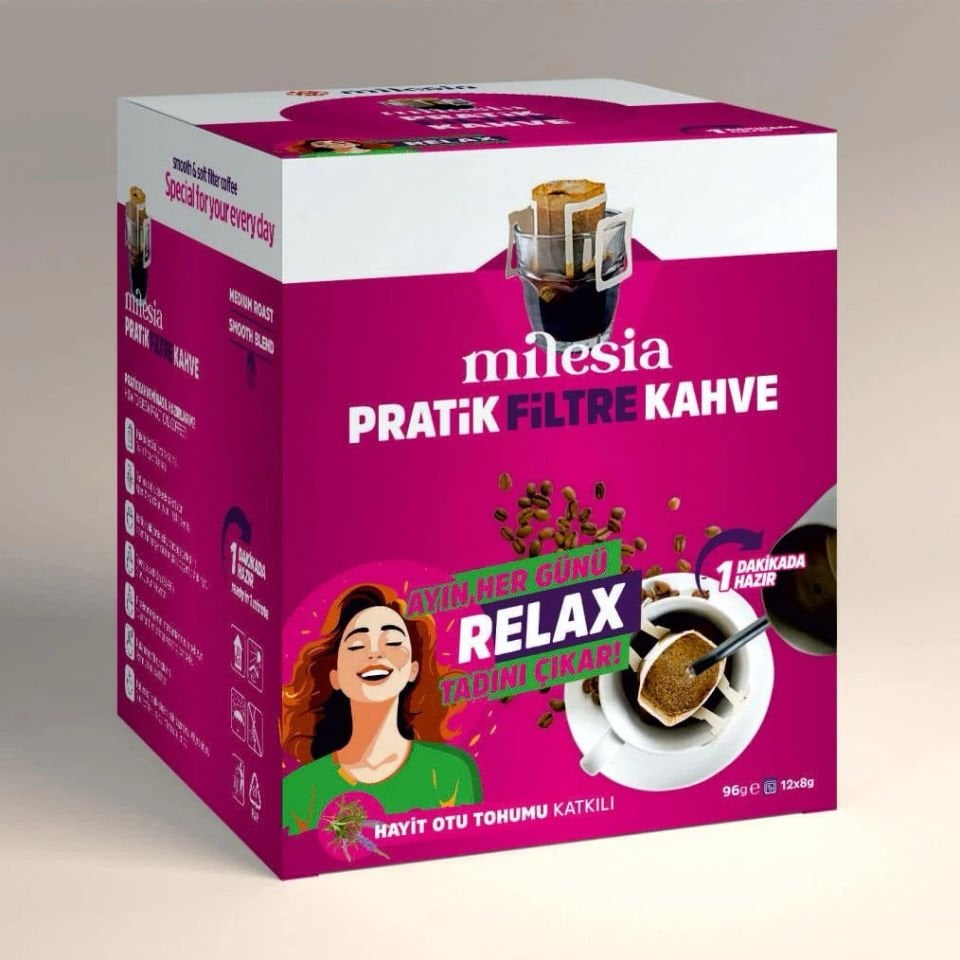 Milesia Hayıt Otu Tohumlu Pratik Filtre Kahve Tekli Paket
