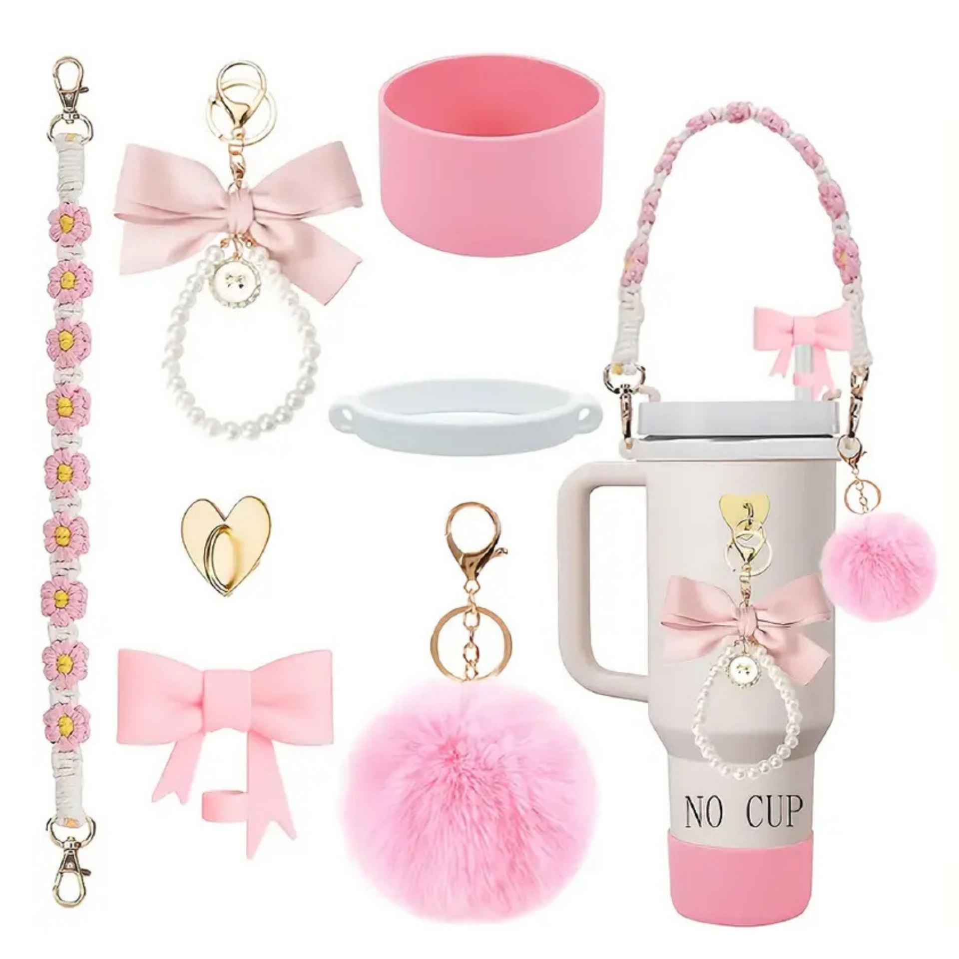 Quencher Pembe Aksesuar Seti