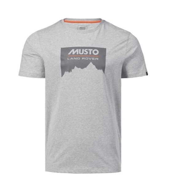 Musto Land Rover Logo  Mens T-Shirt Gri