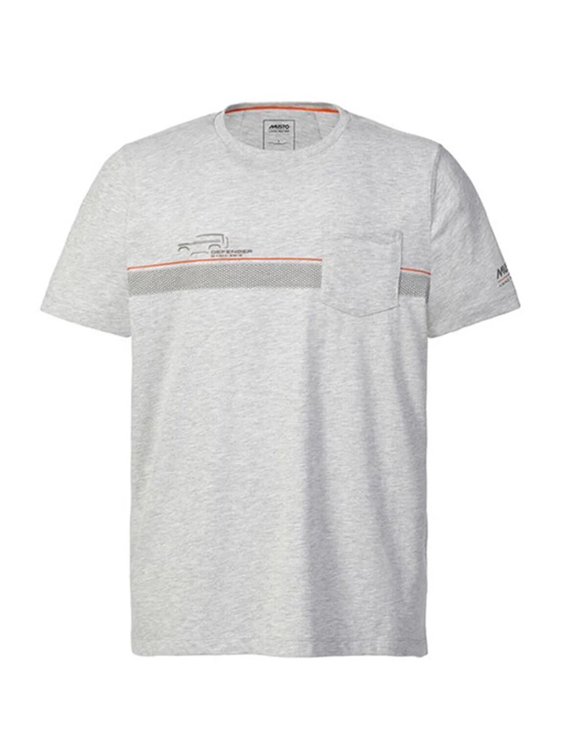 Musto Land Rover POCKET TEE Mens T-Shirt Gri