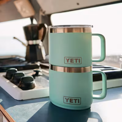 YETI Rambler 414 ml Magslider Kapaklı Kamp Kupası – Paslanmaz Çelik Açık Yeşil