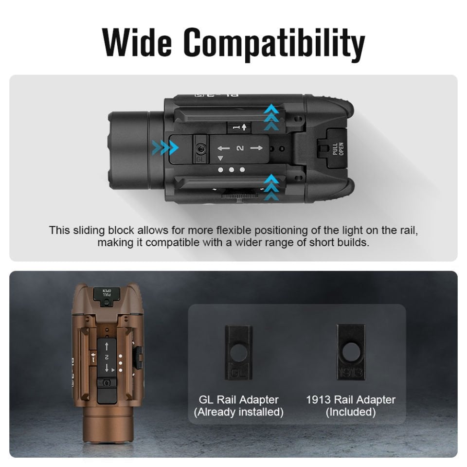 Olight PL-3S Valkyrie Silah Feneri ( Bataryalı )