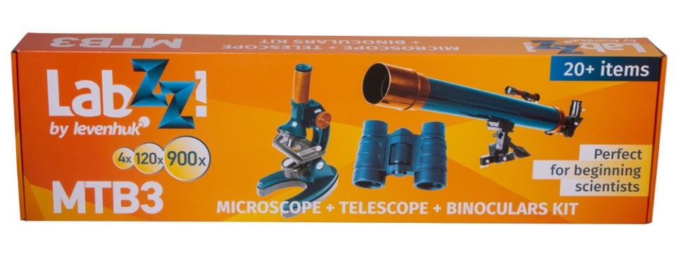 Levenhuk LabZZ MTB3 Mikroskop, Teleskop ve Binoküler Dürbün Kiti