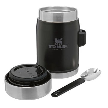 Stanley Klasik Paslanmaz Çelik Yemek Termosu Kaşıklı 0,40 LT Siyah