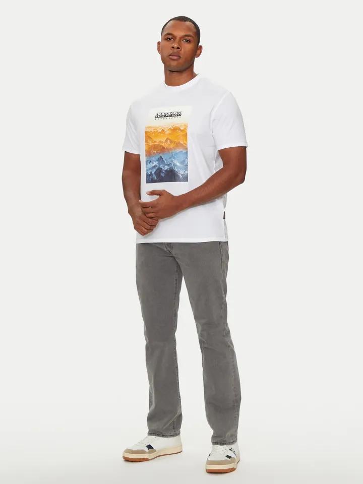 Napapijri Bianco Short Sleeve T-shirt