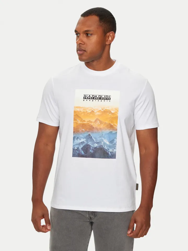 Napapijri Bianco Short Sleeve T-shirt