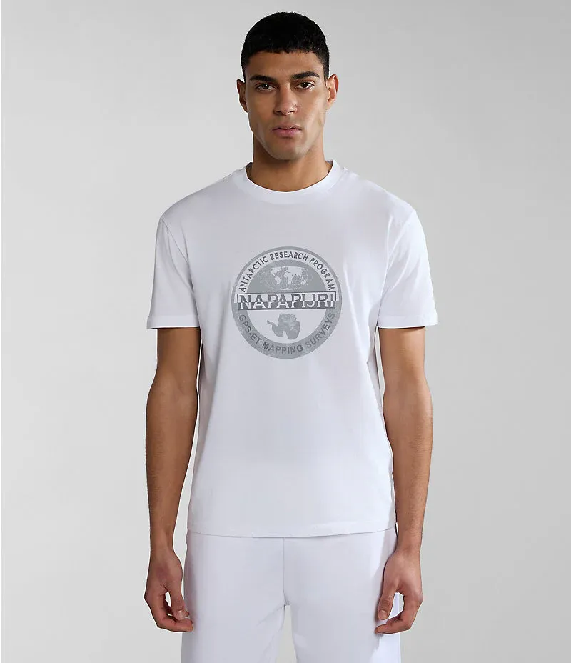 Napapijri S-Bollo Short Sleeve T-shirt Beyaz