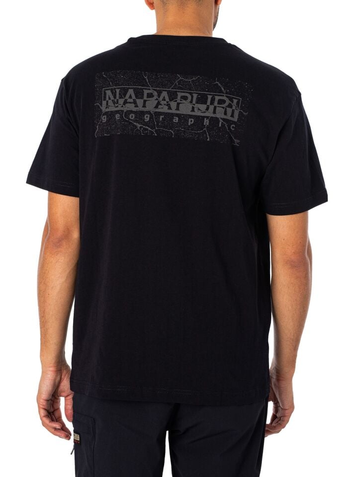 Napapijri Albula Loose Sleeve T-shirt Siyah