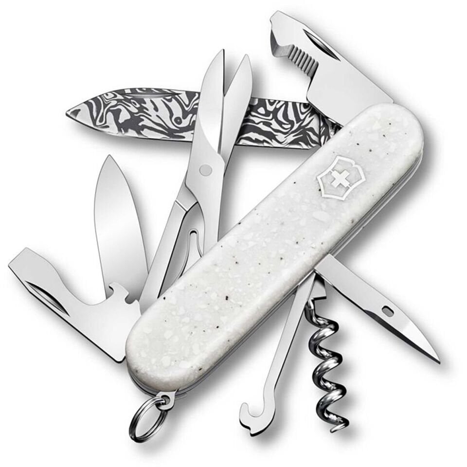 Victorinox Companion Damast 2025 Limited Edition (VT 1.3901.J25) – Serili, Damasteel® Bıçak & Mat Beyaz Corian®