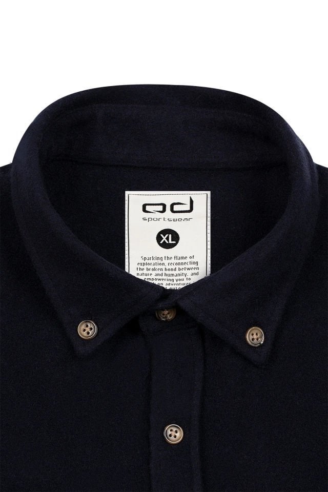 OD WNTR Flannel Oduncu Gömleği Yumuşak Tuşe Lacivert - Medium BEDEN