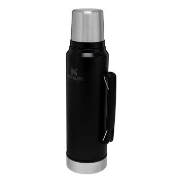 Stanley 1L Classic Legendary Bottle Matte Black - Efsane Stanley Termos Siyah