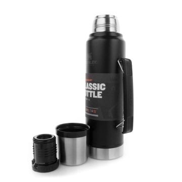 Stanley 1L Classic Legendary Bottle Matte Black - Efsane Stanley Termos Siyah