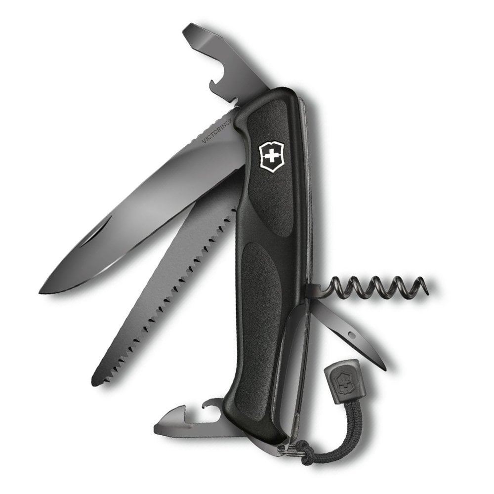Victorinox 0.9563.C31P Ranger Grip 55 Siyah Çakı Onyx Black
