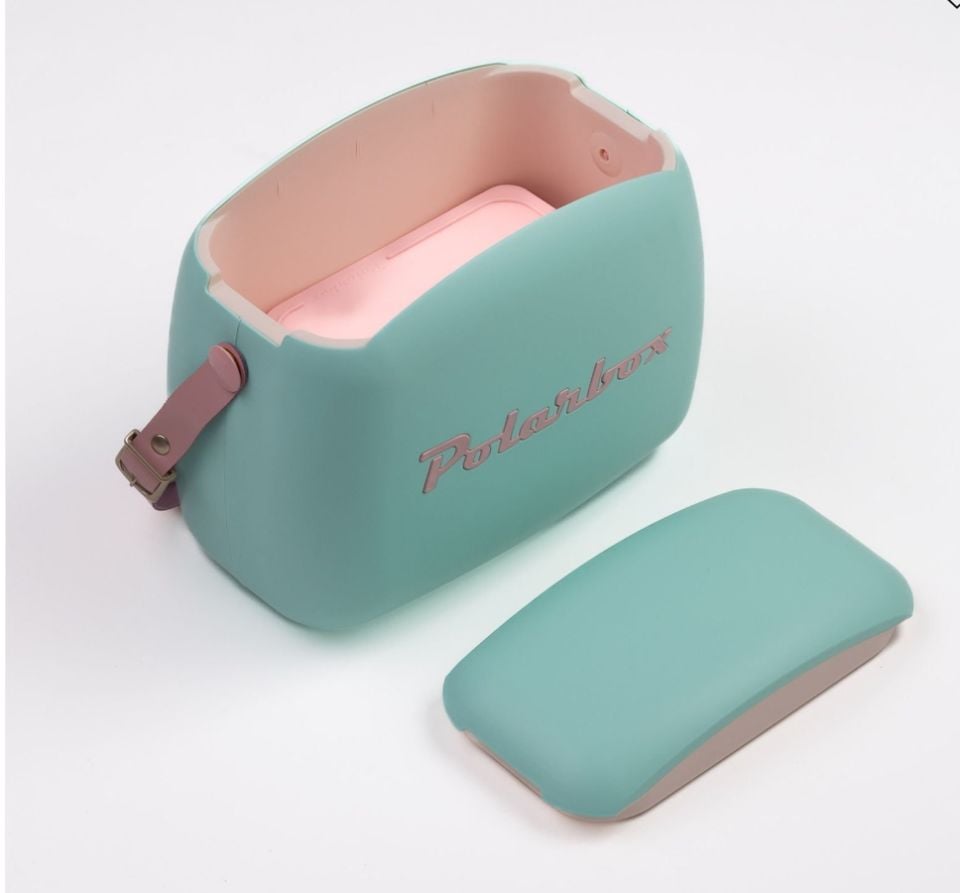 Polarbox Cooler 6 LT - Verde Agua - Rosa Pop  Yemek Termosu Çift Katman