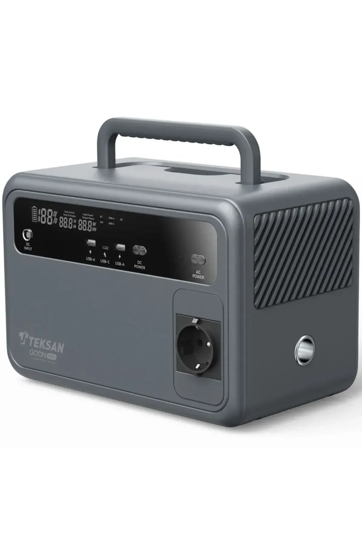 Teksan GO ON 600W Taşınabilir Güç İstasyonu | LiFePO4, Saf Sinüs, Solar Uyumlu