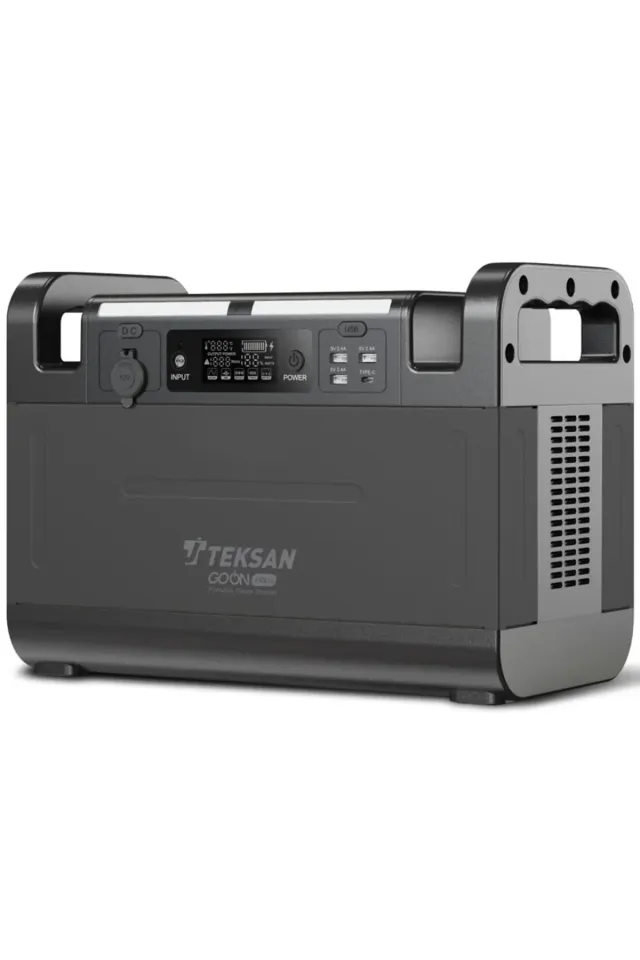 Teksan GO ON 1500W Taşınabilir Güç İstasyonu | 1210Wh LiFePO4, Saf Sinüs, Solar Uyumlu